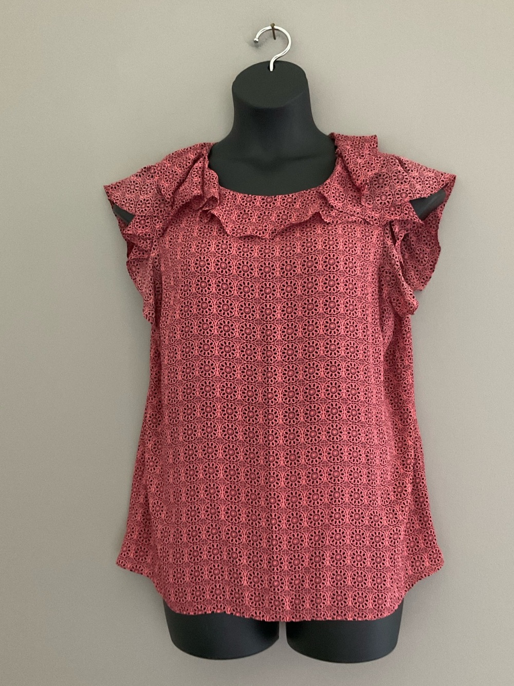 Worthington, Pink, Floral Pattered, Blouaw